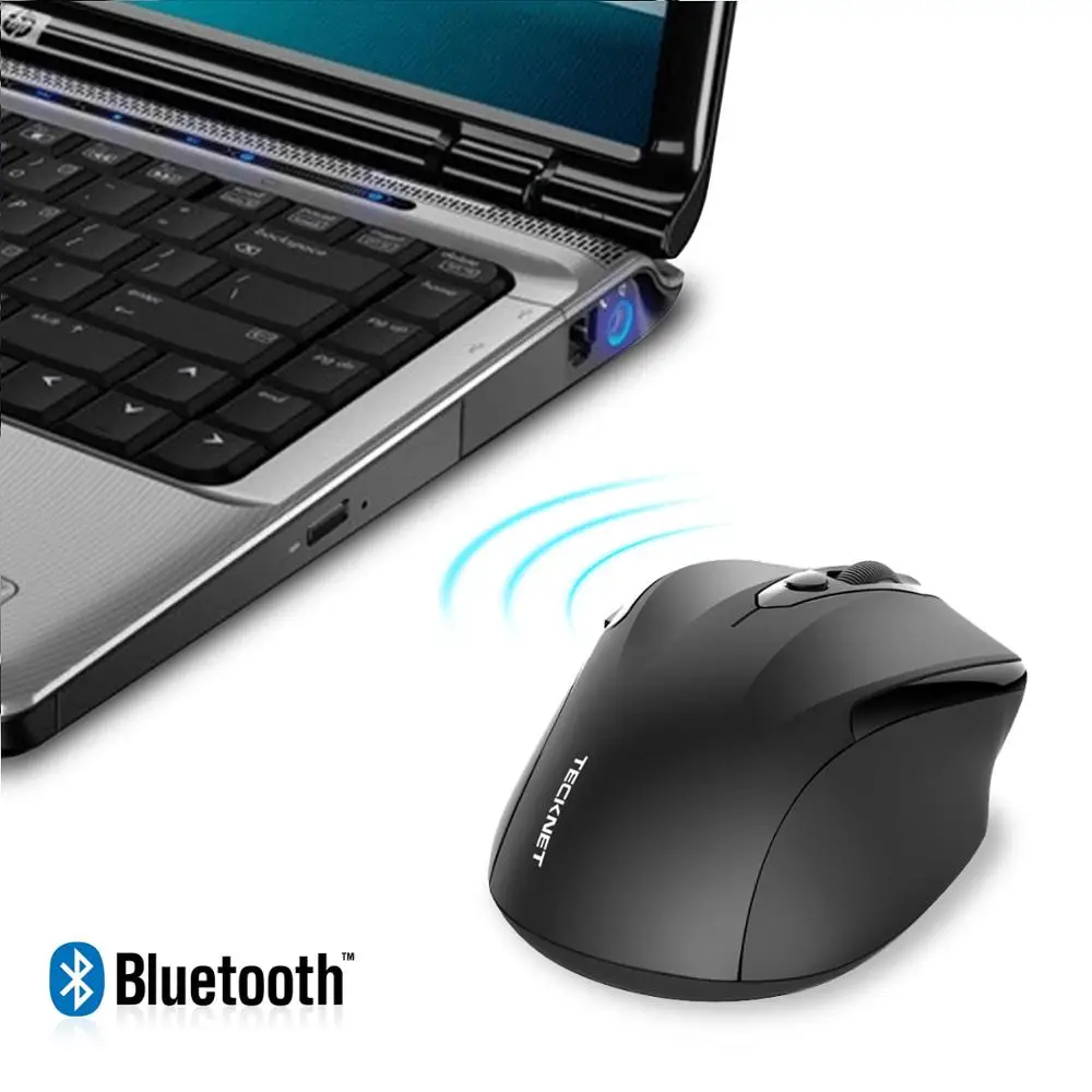 

TeckNet Wireless Mouse Computer Bluetooth Mouse PC Mause Ergonomic Mouse 2.4Ghz USB Optical Mice For Laptop PC