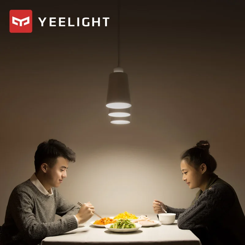 Оригинальный Xiaomi Yeelight светодиодный лампы холодный белый 5 W 6500 K E27 шарик света