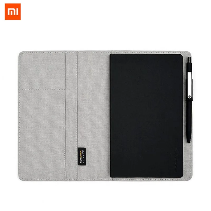 

Xiaomi Mijia Kaco Noble Paper NoteBook PU Leather Card Slot Wallet Book for Office Travel with Pen and Case file phone Storage #