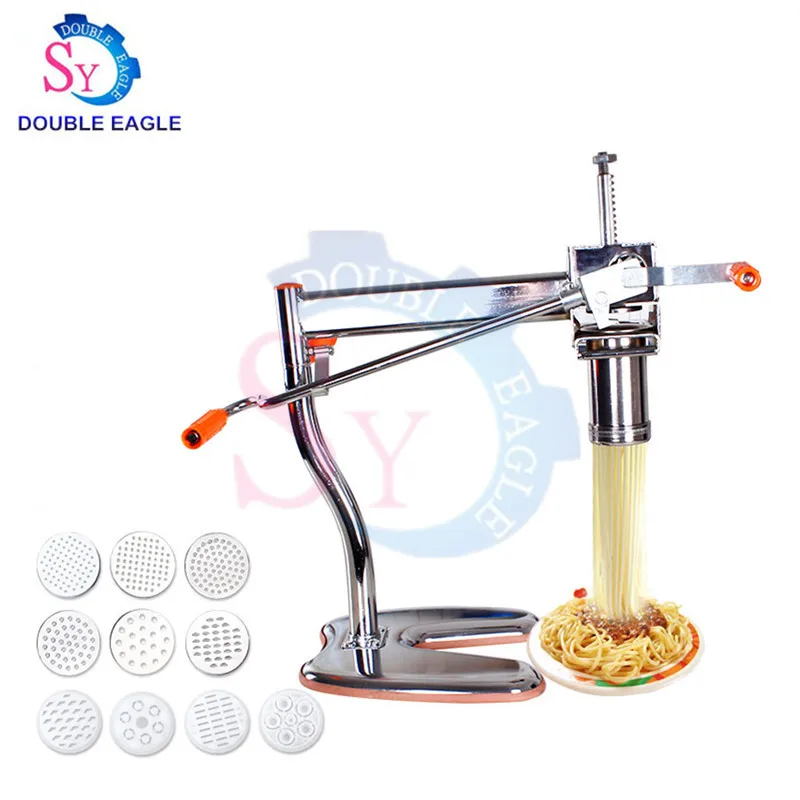 Household Small Size Hand Pressure Ramen Noodles Making Machine/Manual Stainless Steel Macaroni Forming Tool