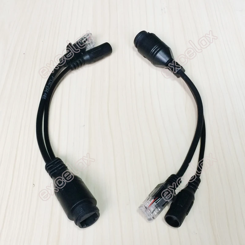 RJ45 PoE инжектор мама DC12V Входной разъем штекер питания по Ethernet Открытый