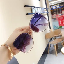 Новинка года унисекс солнцезащитные очки с большими рамами квадратный ретро-оттенки прозрачные Модные солнцезащитные очки для женщин Брендовые женские летние очки