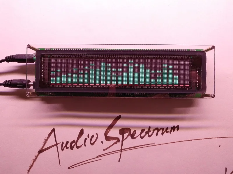 

VFD fluorescent screen 25 stage 15 stage music spectrum display level indicator electronic digital clock finished product