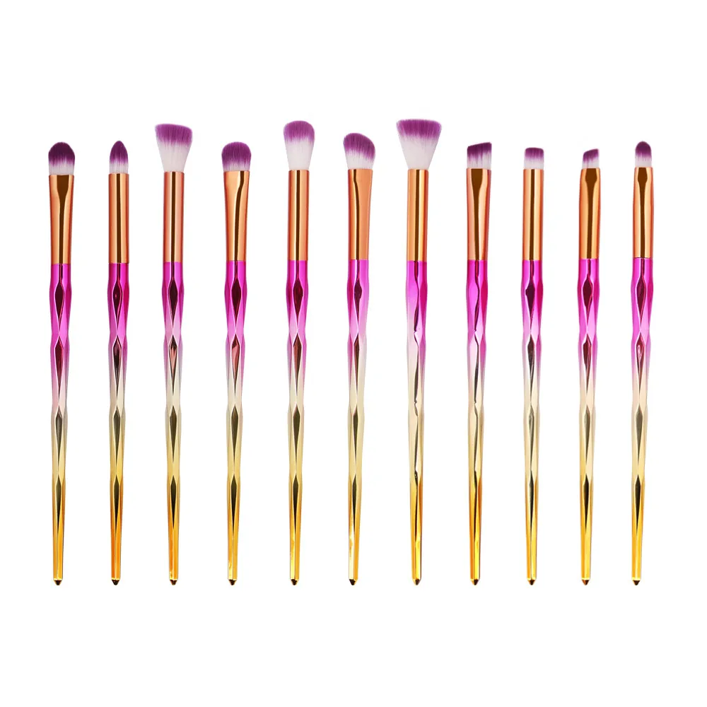 

10Pc Professional Makeup Brushes Kit Mermaid Foundation Eyeshadow Contour Eye Lip Makeup Brushes Set Tool L58