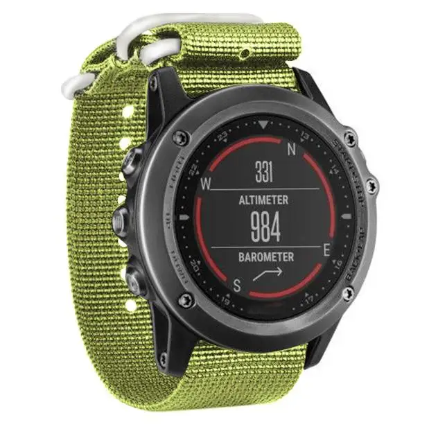 

dropshipping 2016 new design Luxury Nylon Strap 5 Ring Watch Replacement Band For Garmin Fenix 3 Dec07 send in 2 days