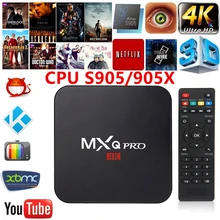 MXQ PRO Android 6.0 TV Box KODI 17.3 Amlogic S905X Quad Core Ram 1GB ROM 8GB 4K 2.4G WiFi Smart Tv Box Media Player pk x96