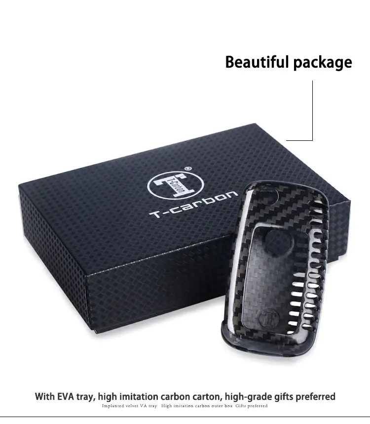 carbon fiber key case for Volkswagen__07