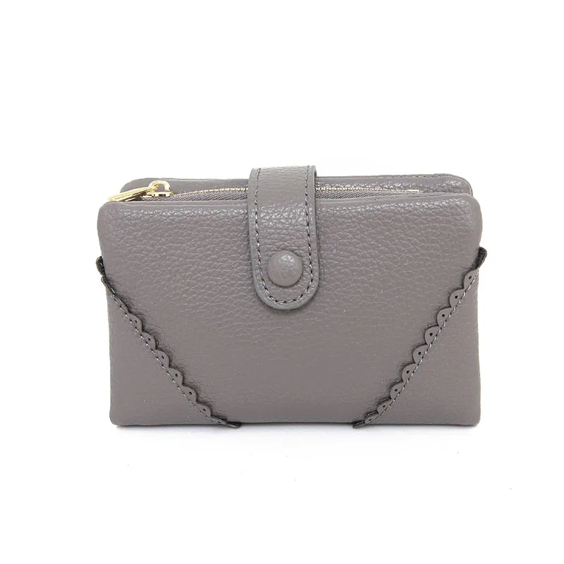 

New Arrival Amasie New Women Lace Wallet Fashion Short Purse Leather Bag Vintage Office Lady Best Gift for Friends EGT0144