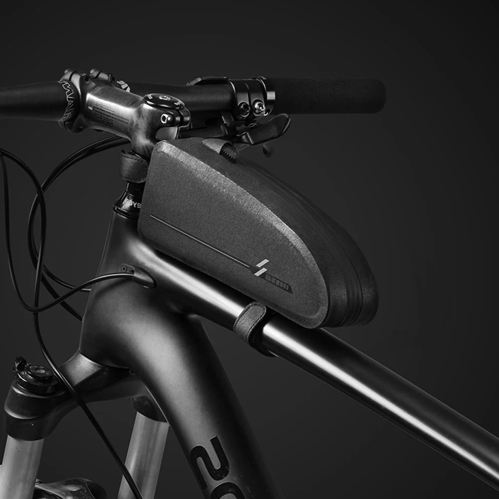 Front Tube Pannier Cell Phone Frame Outdoor Riding Waterproof Accessories Zipper Package Cycling Saddle Nylon Bicycle Bag | Спорт и