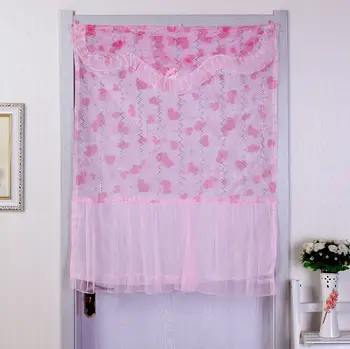 

1pcs/lot New Fashion Curtain Quality short lace Curtain Child Window Heart lovely Curtain for Living Room Home Decor 90*110cm