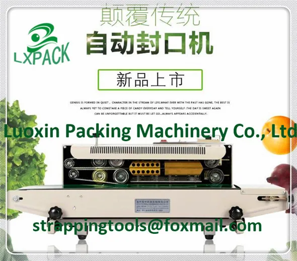 Horizontal Vertical Portable Stainless Steel Tilt Head Continuous Band Sealers Rapid Tabletop Free Standing Benchtop Band Sealer with Dry Ink Coding21
