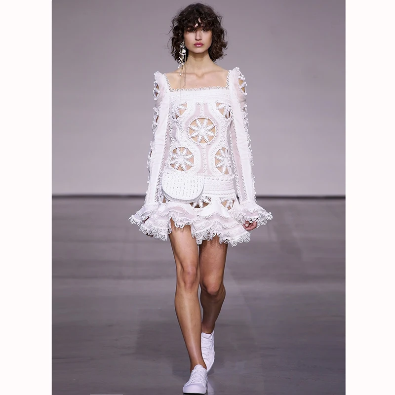 Nieuwe borduren fairy paleis extravagantie wind op vakantie in de Verenigde Staten wind lotus grote dunne zoete slanke jurk Nieuwe borduren fairy paleis extravagantie wind op vakantie in de Verenigde Staten wind lotus grote dunne zoete slanke jurk