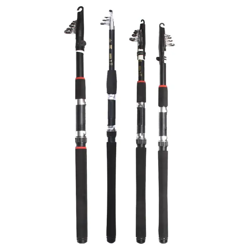 

2.1M 2.4M 3.0M 3.6M Portable Iron and Steel Telescopic Fishing Rod Spinning Hand Fishing Tackle Sea Rod Fishing Tackle Lure Rods