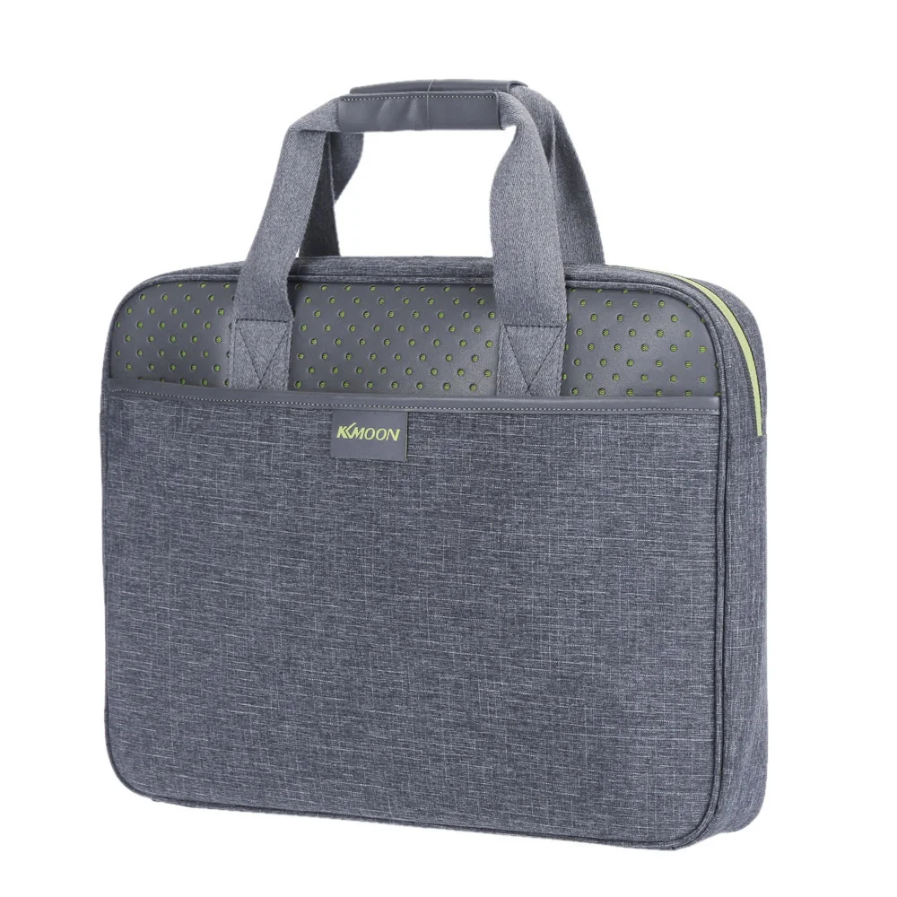KKmoon Zipper Portable Business Briefcase Carrying Sleeve 14 inch Bag Handbag for MacBook Laptop