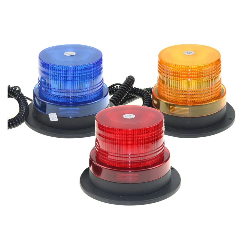 

Red Yellow Blue LED Car roof Strobe Light Beacon Flashing Warning Light Police vehicle Truck Emergency signal Lamp 12V/24V