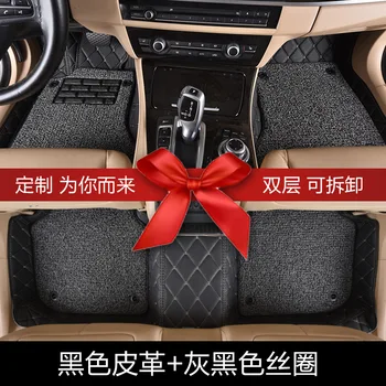 

Myfmat custom foot car floor mats leather rugs mat for SSANG YONG KORANDO Tivolan KYRON ActYon flexible anti-slip thick fashion