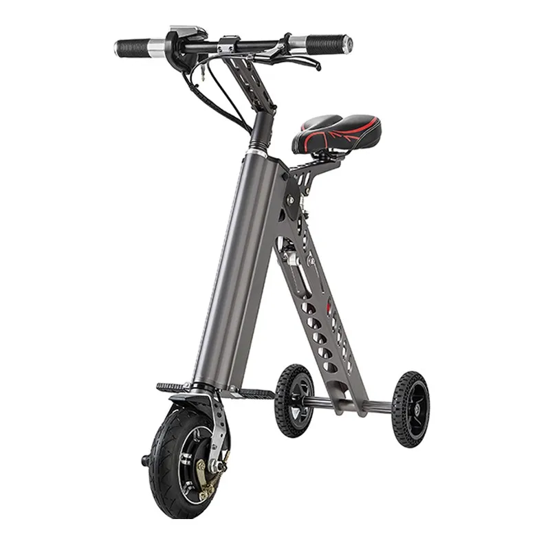 Flash Deal 3 Wheel Easy Folding Electric Bike Mini E-Bike Foldable Bicycle Lithium Battery Scooter Hoverboard Ebike Smart Skate Board Adult 8
