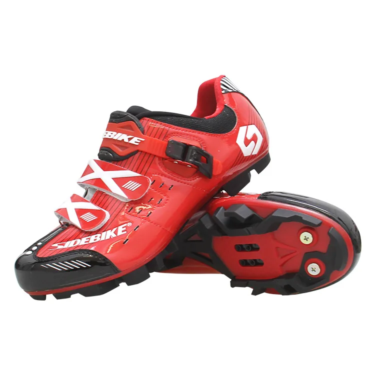 SD-003 MTB Red SIDEBIKE MTB велосипеда велосипедные туфли кроссовки Autolock Sapatilha Ciclismo велосипед обувь Zapatillas Ciclismo - Цвет: SD-003 MTB Red