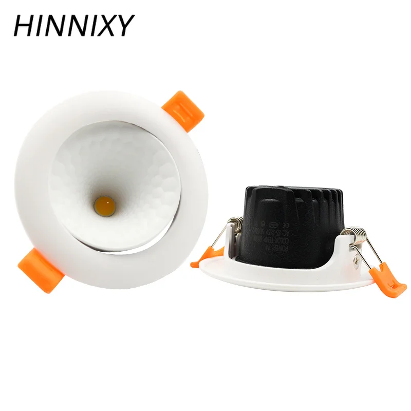 

Hinnixy 5W LED Honeycomb Downlight 90-260V 70~80mm Cut Hole Warm White Cold White Bedroom Livingroom Home Ceiling Downlights