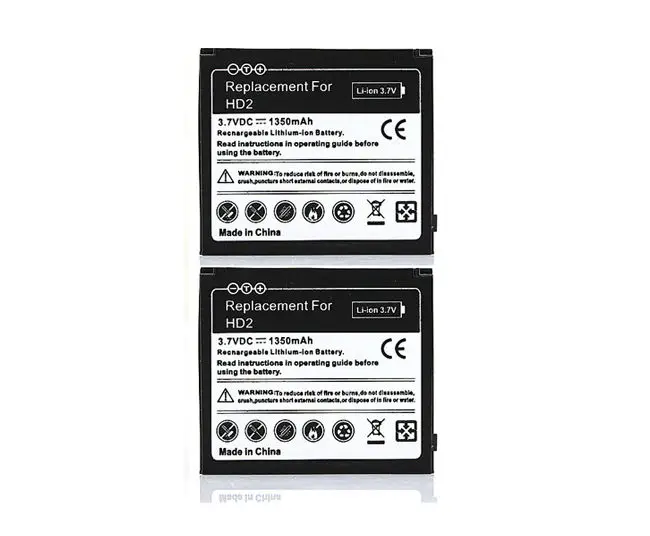 

2X Phone Replacement 1350mAh Battery Batteries For HTC HD2 Touch HD2 T8585 HTC LEO