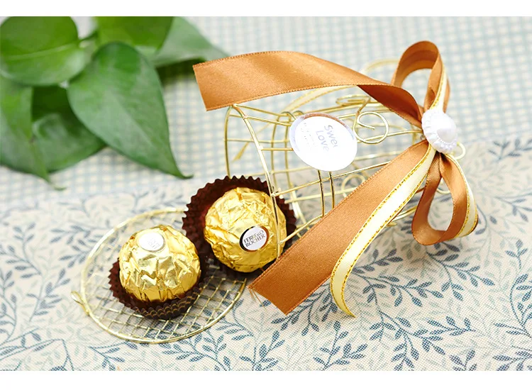 100 шт золотая птица Колокольчик для клетки конфет коробка для свадебного торжества Вечерние подарки для гостей