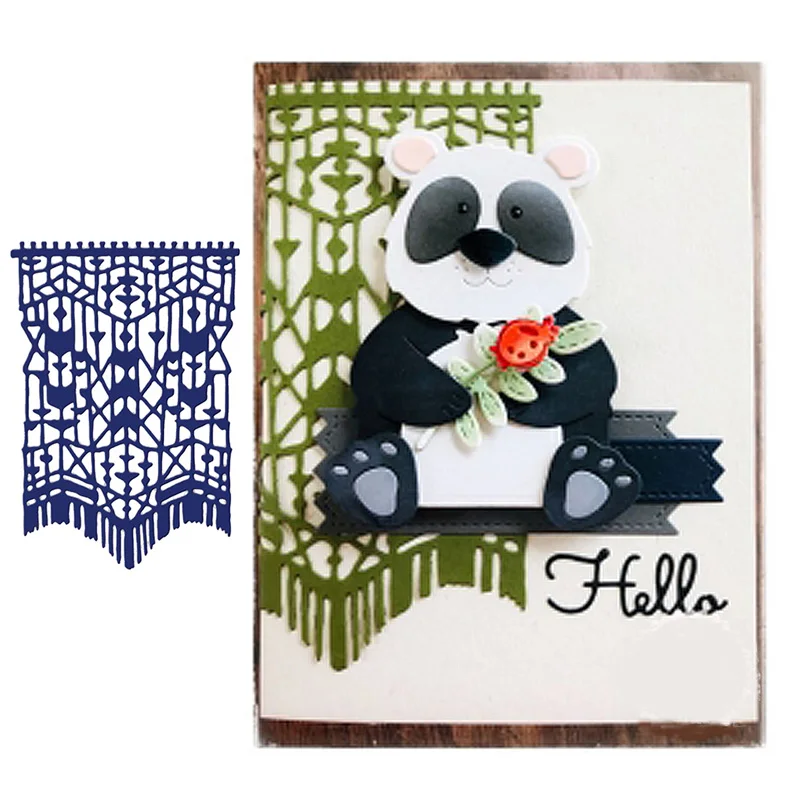 

Macrame Background Metal Cutting Dies Stencils for DIY Scrapbooking Album Stamp Card Embossing New 2019 Die Cut