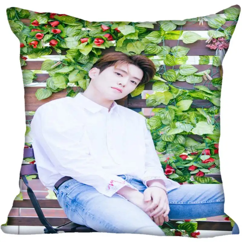 Пользовательские Kpop NCT JaeHyun Печатных Квадратных шелковые наволочки 40x40 см, 35x35 см одна сторона атласная наволочка индивидуальный логотип - Цвет: 13