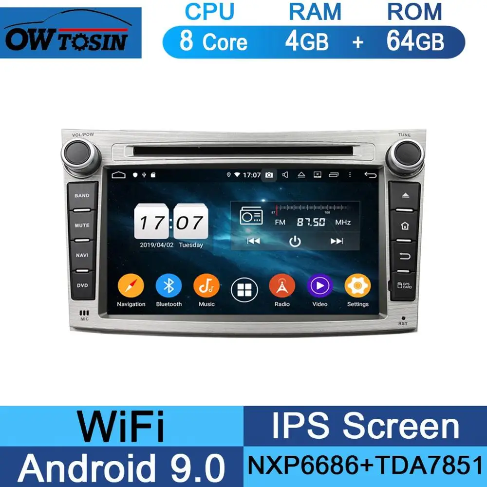 " ips Octa 8 ядерный 4G+ 64G Android 9,0 Автомобильный DVD Радио gps Navi для Subaru Legacy Outback 2009- CarPlay Parrot BT Adas - Цвет: 64G