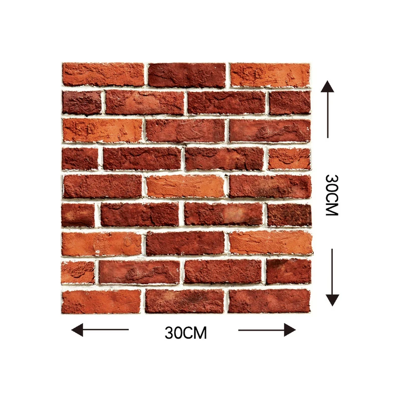 Водостойкие 3D стеновые панели кирпич камень ПВХ самоклеющиеся обои для ванной кухни щитки плитки обои домашний декор