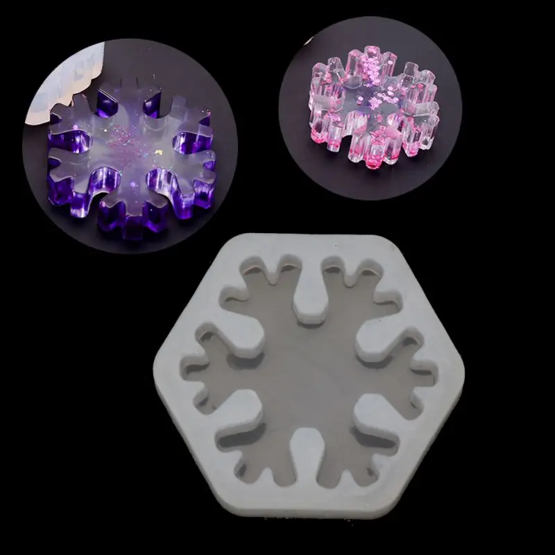 

3D Snowflake Silicone Mold Epoxy Resin Casting Jewelry DIY Craft Jewelry Tools & Equipments