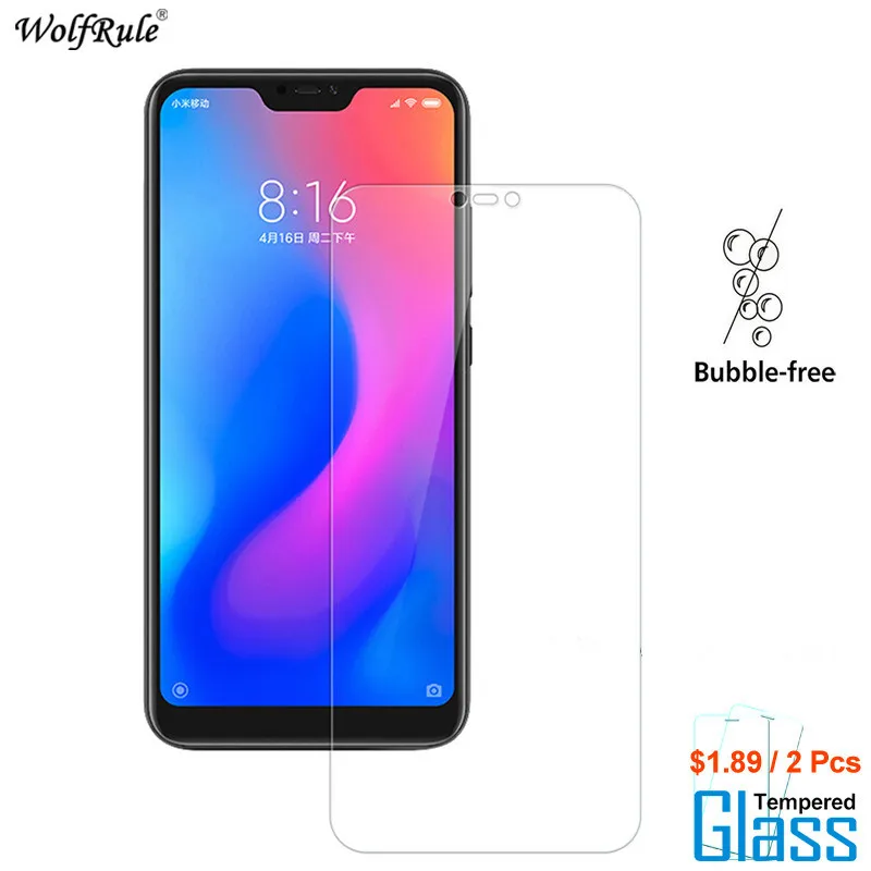 

2PCS Glass Xiaomi Mi A2 Lite Screen Protector Tempered Glass For Xiaomi Mi A2 Lite Glass Redmi Note 6 Pro Protective Phone Film