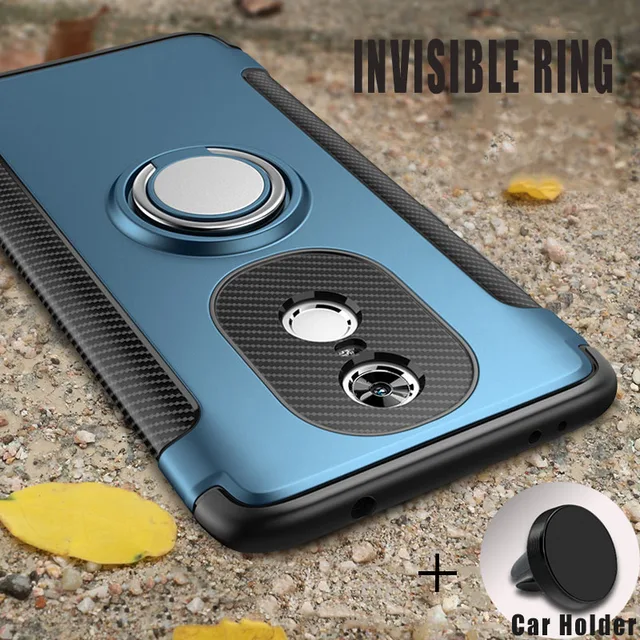 Cheap Cases For Xiaomi Redmi 5 Plus With Car Holder Silicon TPU+PC Back Cover Accessories case on Pocophone F1 Mi 8 Redmi 5 Note 5 Pro