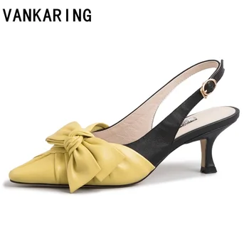 

brand women pumps high heels sexy pointed toe shoes woman bowknot dew and heel shoes ladies party dress woman sandals slippers