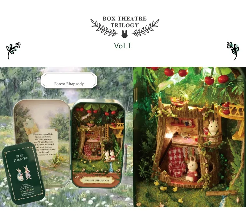 Мини Кукольный дом игрушка Diy Миниатюрный 3D Деревянный кукольный домик miniatura мебель дом кукла подарок театр Трилогия V1-V3