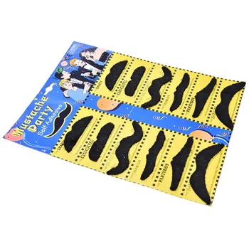 

12Pcs Costume Party Halloween Fake Mustache Moustache Funny Beard Whisker Worldwide Kids Adult Gag Novelty Toy Gifts