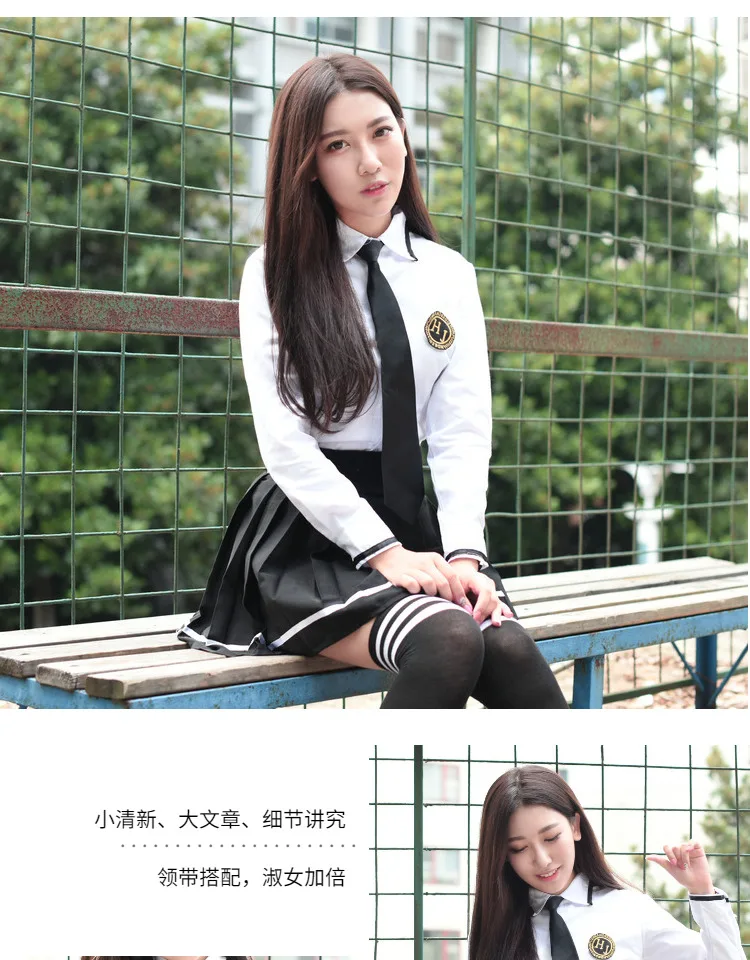 Японская школьная униформа для девочек в Корейском стиле класса в морском стиле для девушек-студенток; эластичная резинка на талии; Косплэй костюма костюм 3 шт./компл
