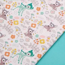 160 см x 50 см олень nursey Ткань Детская постельная Ткань хлопковая Лоскутная Ткань tecidos квилтинговая ткань швейная ткань