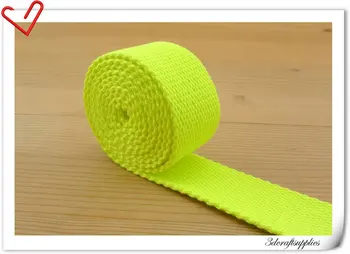 

5 yards 1.25 inch(32mm) heavy weight cotton webbing key fob strap ZD68