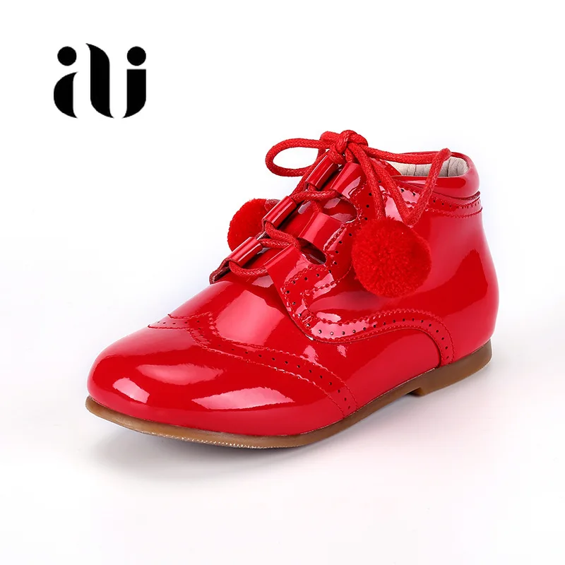 Детская обувь; школьная обувь принцессы для девочек; цвет красный, розовый; Детские вечерние туфли из натуральной кожи; ботинки для маленьких девочек; повседневные кроссовки для малышей