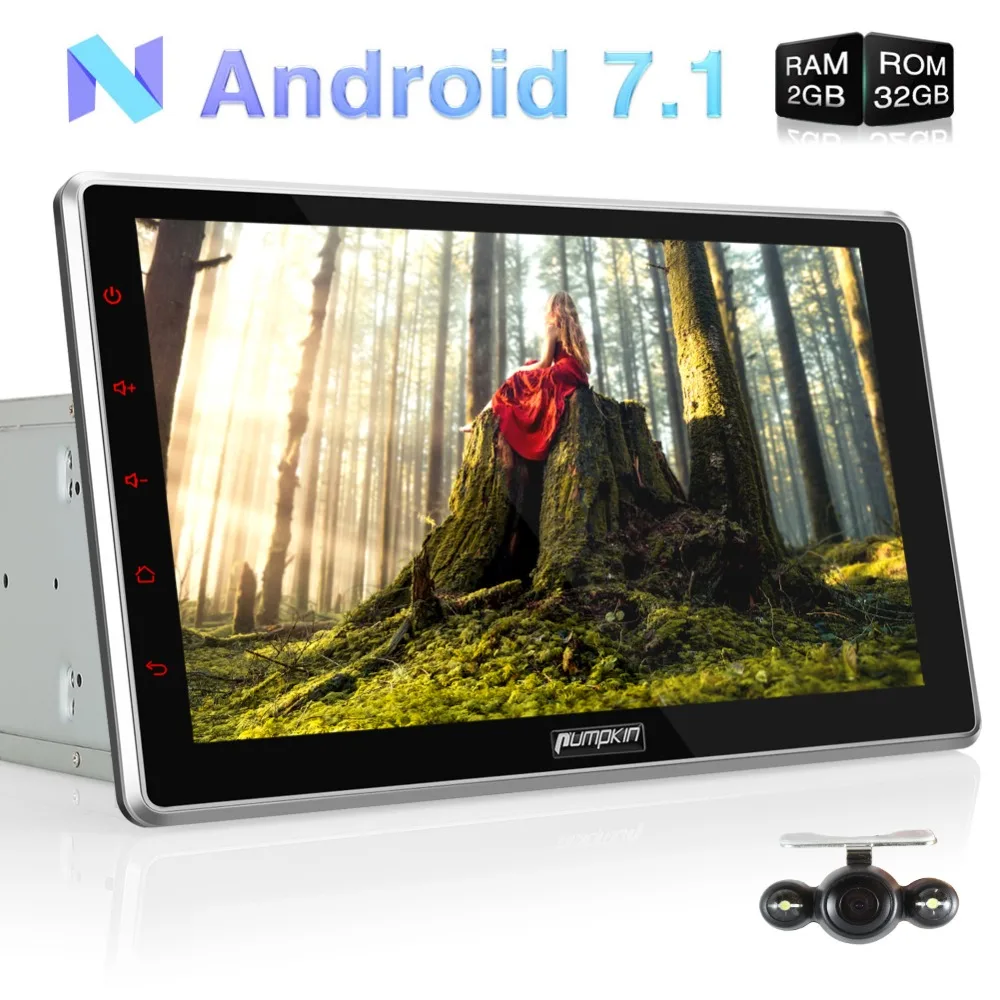Top 10" Capacitive Screen Car Multimedia Player 2 Din Android 7.1 Universal Car Radio No DVD Player GPS Car Stereo Audio With Camera 1
