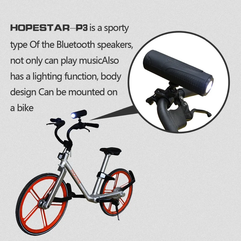 Беспроводной Bluetooth динамик s Открытый велосипедный портативный сабвуфер бас динамик водостойкий power Bank светодиодный фонарик для велосипеда
