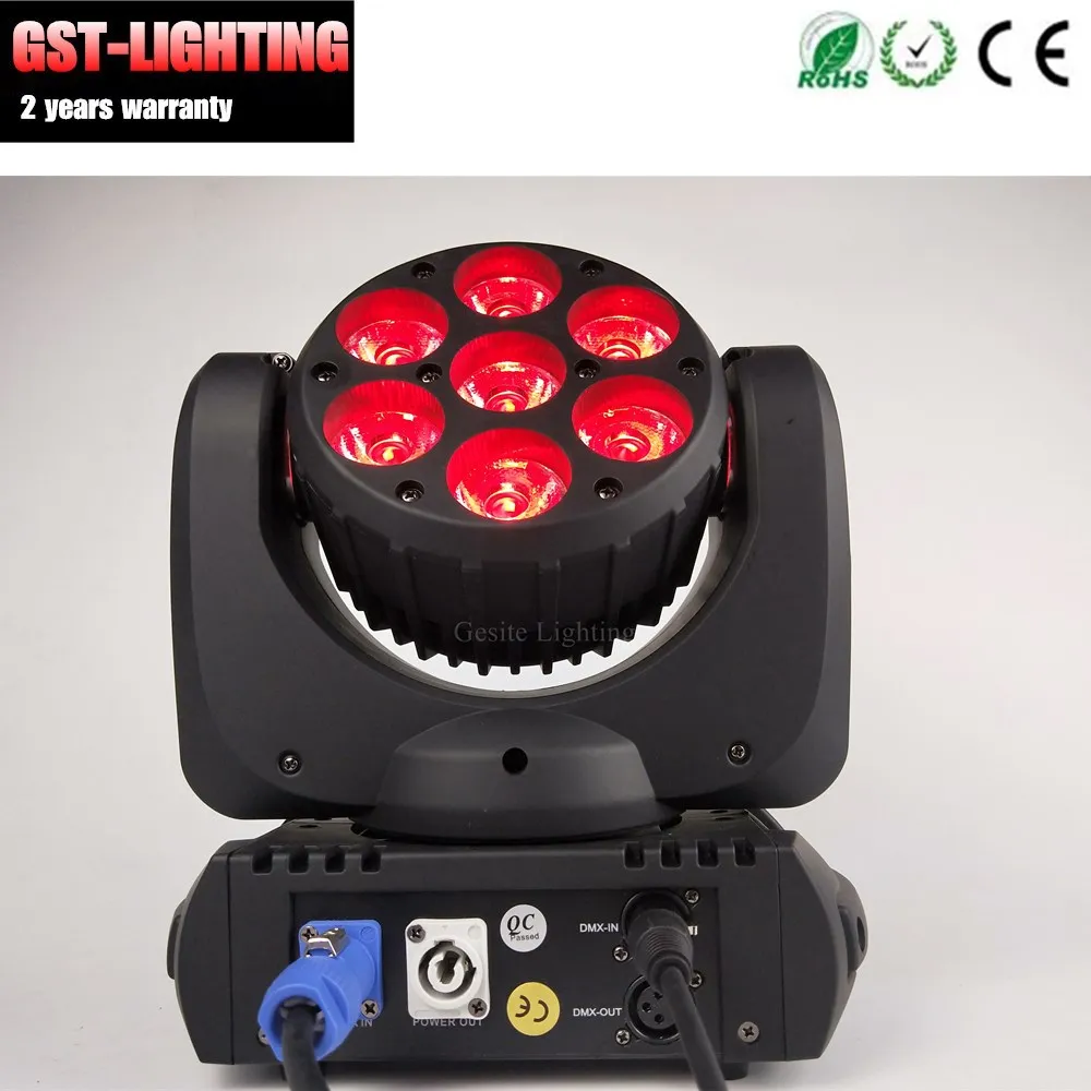 Cabeça em Movimento Luz do Estágio 4 Pçs e lote Profissional Rgbw 4in1 e mini Luz da 7 Pcs 12 w 7 Cheap Efeito de Iluminação de palco