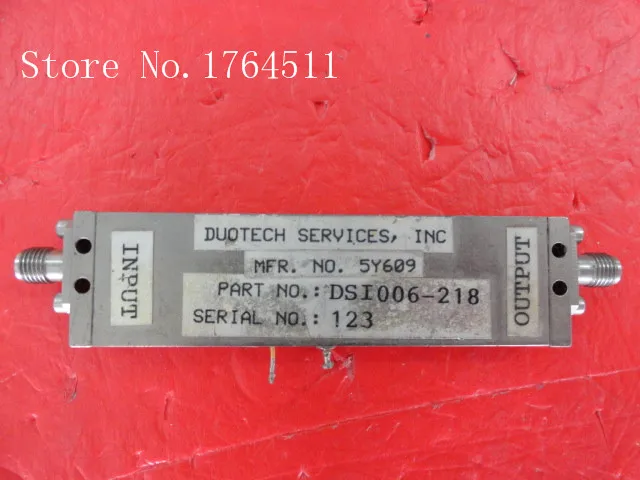 

[BELLA] DSI006-218 6-12.4GHz 15V SMA amplifier