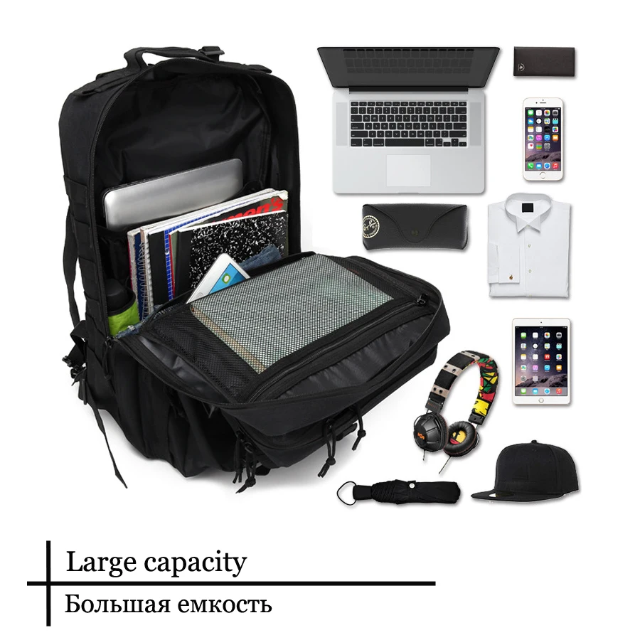 45L Large Capacity Tactical Backpack for Military large capacity