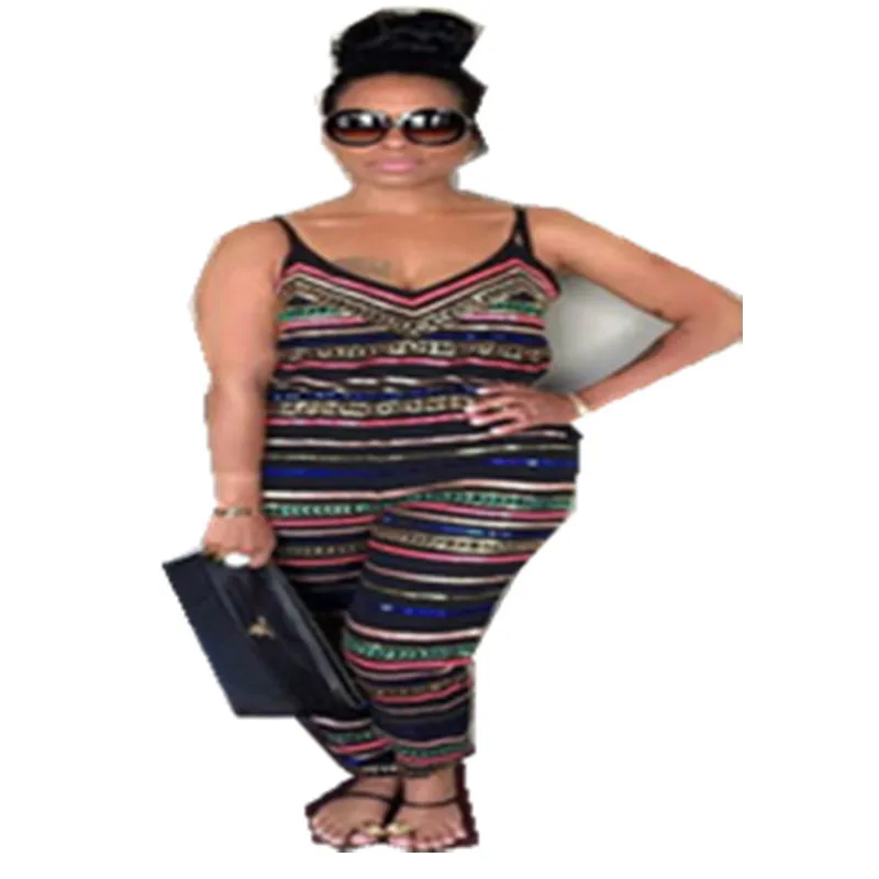 

Women Bodycon Backless Jumpsuit Indie Folk Playsuit Boho Spaghetti Strap Romper Vacation Style Beach Large Size Clothes
