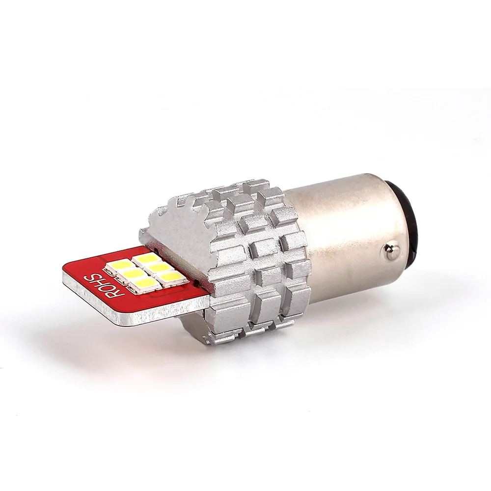 Светодиодный фонарь BAY15D P21/5 Вт 2x1157 12 SMD для автомобильных задних огней красный