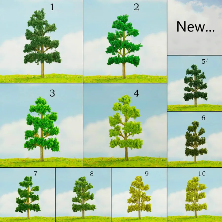 200 шт./лот 1/150 N масштаб 6,5 см архитектурная модель зеленое дерево для ho N z макет поезда модель сцены