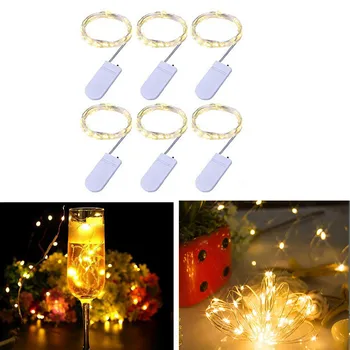 

6Pcs Christmas String Lights 3m30LED Fairy Light Battery Starry String Copper Wire Decor Christmas for Xmas Home Party Light