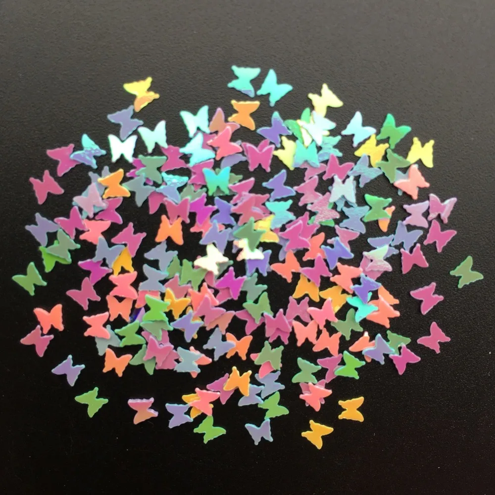 

100g 3mm Butterfly Shape PVC loose Sequins Glitter Paillettes for Nail Art manicure/sewing/wedding decoration confetti