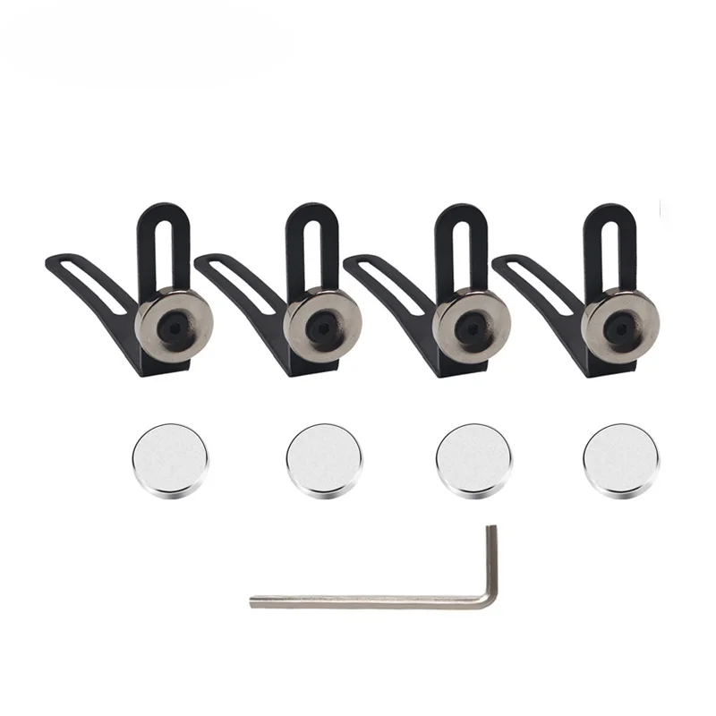 

4Pcs/Set Shell Body Mount Metal L-Bracket with Magnet for 1:10 RC Crawler Car